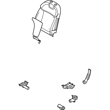 88351-CW010 Hyundai Front Seat Back Pad Assembly Left Hand Illustration 1 of 1