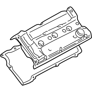 22420-37113 Hyundai Rocker Cover Assembly Right Hand Illustration 1 of 1