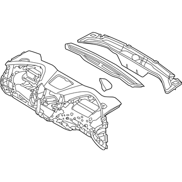 84710-2W000-NBC Hyundai Crash Pad Assembly Main Illustration 1 of 1