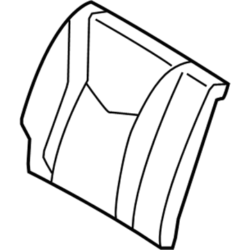 Hyundai 89460-2V000-SD6 2nd Back Seat Cover Assembly Right 89460-2V000-SD6 Hyundai 2nd Back Seat Cover Assembly Right Illustration 1 of 1