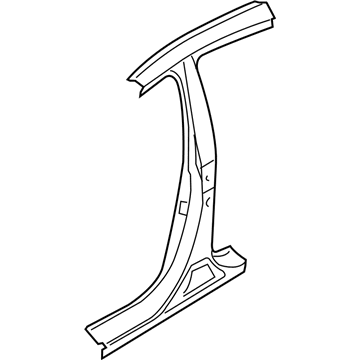 Hyundai 71401-C2B00 Center Outer Pillar Assembly Left Hand 71401-C2B00 Hyundai Center Outer Pillar Assembly Left Hand Illustration 1 of 1
