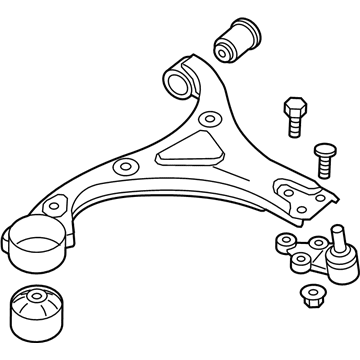 54500-4R000 Hyundai Front Lower Arm Complete Left Hand Illustration 1 of 1