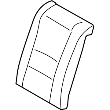 89360-A5120-SGC Hyundai Rear Seat Back Cover Left-Hand Illustration 1 of 1