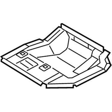 89191-A5000 Hyundai Mat Assembly-Rear Seat Cushion,LH Illustration 1 of 1
