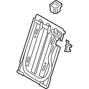 89310-A5000-RY Hyundai Rear Seat Back Frame Assembly Left Hand Illustration 1 of 1