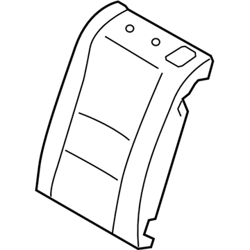 89350-A5000 Hyundai Pad-Rear Seat Back,LH Illustration 1 of 1