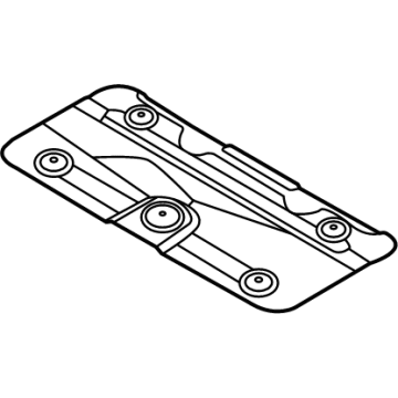 28795-N9010 Hyundai Panel-Heat Protector,RR Illustration 1 of 1