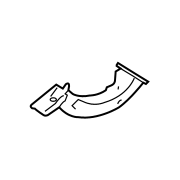 81010-D2500 Hyundai Cover-T/LID Hinge Arm UPR,LH Illustration 1 of 1