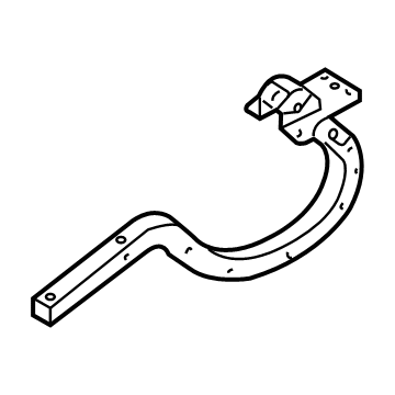 79210-D2500 Hyundai Trunk Lid Hinge Assembly Left Hand Illustration 1 of 1