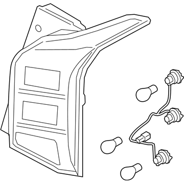 92402-S8010 Hyundai Rear Comb Outside Lamp Assembly Right Hand Illustration 1 of 1