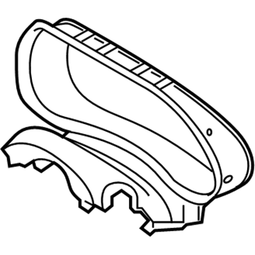 84830-G3000-4X Hyundai Cluster Facia Panel Assembly Illustration 1 of 1