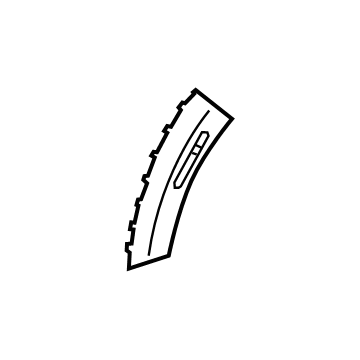 86558-K4000 Hyundai Piece-FRT Bumper Guard LWR,RH Illustration 1 of 1