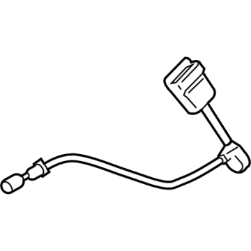 88830-R6000-NNB Hyundai Buckle Assembly Front Seat Belt Left Hand Illustration 1 of 1