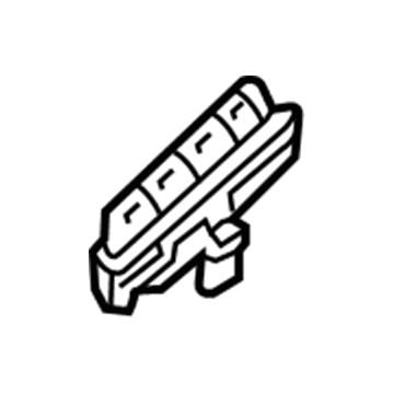 Hyundai 93300-G2580-4X Console Switch Driver Side 93300-G2580-4X Hyundai Console Switch Driver Side Illustration 1 of 1