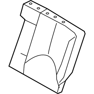 Hyundai 89300-1E370-MFL Rear Seat Back Assembly Left Hand 89300-1E370-MFL Hyundai Rear Seat Back Assembly Left Hand Illustration 1 of 1