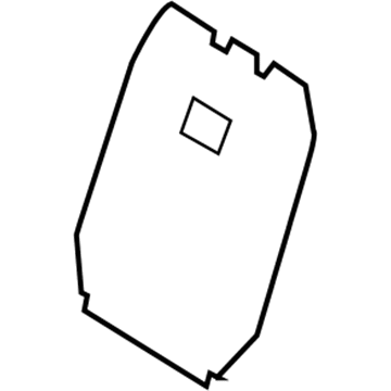 Hyundai 88345-3X000 Cover-Anti Noise 88345-3X000 Hyundai Cover-Anti Noise Illustration 1 of 1