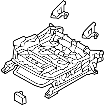 88690-A5550-RY Hyundai Front Seat Passenger Track Assembly Illustration 1 of 1