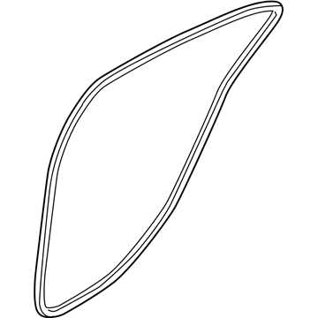 Hyundai 83110-3M000-BR Rear Door Body Side Weatherstrip Left Hand 83110-3M000-BR Hyundai Rear Door Body Side Weatherstrip Left Hand Illustration 1 of 1