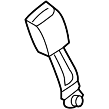 Hyundai 88840-2M500-9P Front Seat Belt Buckle Assembly Right Hand 88840-2M500-9P Hyundai Front Seat Belt Buckle Assembly Right Hand Illustration 1 of 1