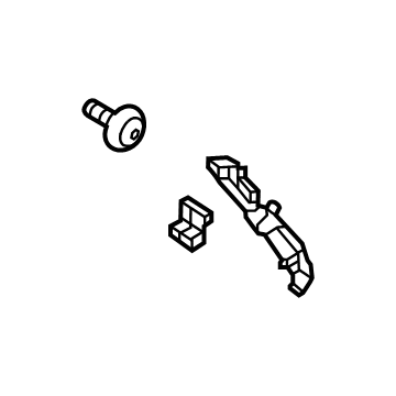 Hyundai 86652-GI000 BRACKET ASSY-RR BUMPER SIDE,RH 86652-GI000 Hyundai BRACKET ASSY-RR BUMPER SIDE,RH Illustration 1 of 1