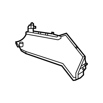 Hyundai 86656-GI000 COVER-RR BUMPER SIDE,LH 86656-GI000 Hyundai COVER-RR BUMPER SIDE,LH Illustration 1 of 1