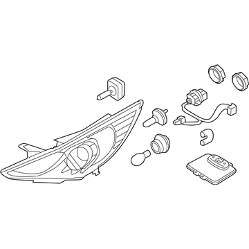 Hyundai Sonata Headlight - 92102-3Q200