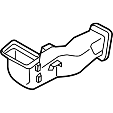 Hyundai 97020-G3000 Duct Assembly-Rear Air Ventilator,No.2 97020-G3000 Hyundai Duct Assembly-Rear Air Ventilator,No.2 Illustration 1 of 1