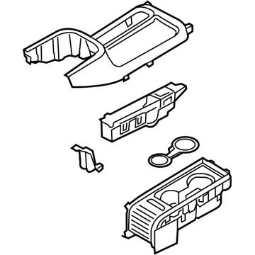 84655-G3010-TRY Hyundai Cover Assembly-Console Upper Rear Illustration 1 of 1