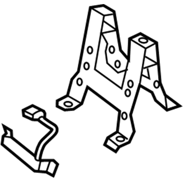 Hyundai 84690-F2000 Bracket-Floor Console Rear Mounting 84690-F2000 Hyundai Bracket-Floor Console Rear Mounting Illustration 1 of 1
