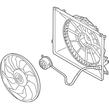2012 Hyundai Genesis Coupe Fan Motor - 25380-2M250