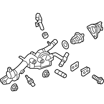 25600-3CGG0 Hyundai Coolant Temperature Control Assembly Illustration 1 of 1