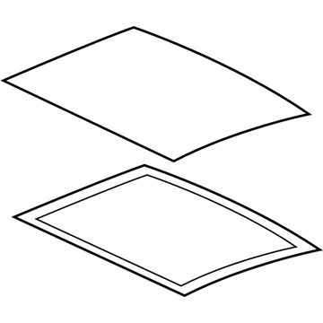 81616-3S010 Hyundai Panorama Roof Glass Assembly, Rear Illustration 1 of 1