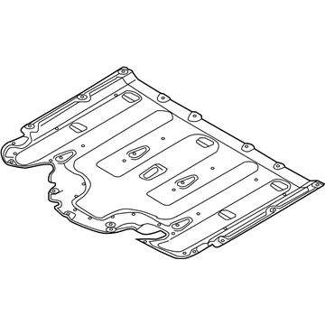 84135-G7000 Hyundai Under Cover Assembly-Center Floor,Front O Illustration 1 of 1
