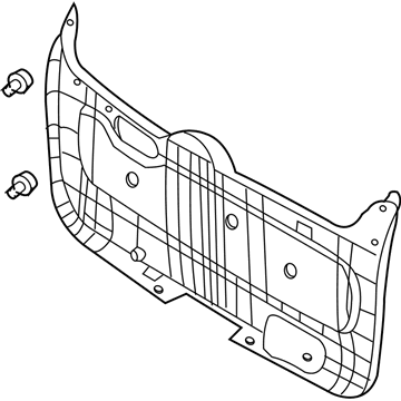 81750-4D000-KS Hyundai Tail Gate Trim Panel Assembly Illustration 1 of 1