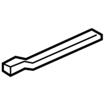 87274-B8000-3F Hyundai STANCHION-Roof Rack Rear,LH Illustration 1 of 1