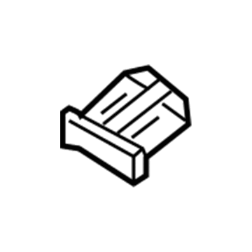 Hyundai 87243-2W000 Piece-Roof Garnish End Front,RH 87243-2W000 Hyundai Piece-Roof Garnish End Front,RH Illustration 1 of 1
