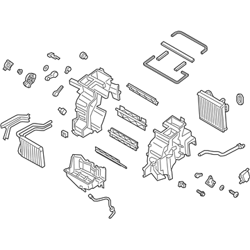 Hyundai 97205-K2000 Heater & Evaporator Assembly 97205-K2000 Hyundai Heater & Evaporator Assembly Illustration 1 of 1