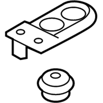 Hyundai 25333-3X100 Radiator Mounting Bracket Assembly Upper 25333-3X100 Hyundai Radiator Mounting Bracket Assembly Upper Illustration 1 of 1