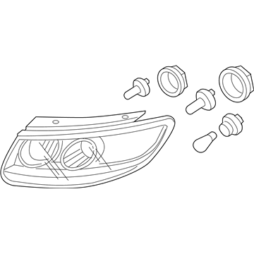 Hyundai Santa Fe Headlight - 92102-0W500