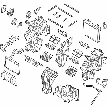 Hyundai 97205-BE000 Heater & Evaporator Assembly 97205-BE000 Hyundai Heater & Evaporator Assembly Illustration 1 of 1