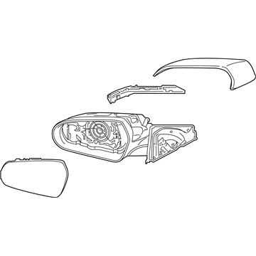 Hyundai Veloster Car Mirror - 87620-J3360