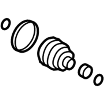 Hyundai 49543-1R201 Front Axle Differential Side Boot Kit Left Hand 49543-1R201 Hyundai Front Axle Differential Side Boot Kit Left Hand Illustration 1 of 1