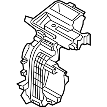 97134-G7000 Hyundai Heater Case Left Hand Illustration 1 of 1