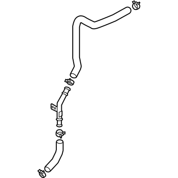 25443-G2500 Hyundai Pipe Assembly-Water Illustration 1 of 1