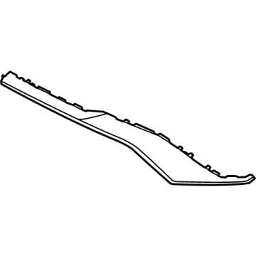 86595-PI010-SCS Hyundai Front Bumper Moulding Left Hand Illustration 1 of 1