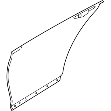77121-B1000 Hyundai Rear Door Outer Panel Right Hand Illustration 1 of 1