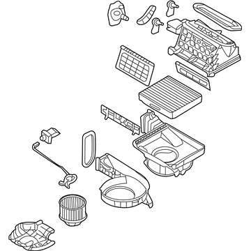 Hyundai 97200-4D100 Blower Unit 97200-4D100 Hyundai Blower Unit Illustration 1 of 1