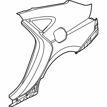 71503-L5C00 Hyundai Quarter Outer Panel Assembly Left Hand Illustration 1 of 1