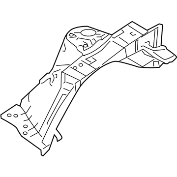 64502-2M000 Hyundai Fender Apron Panel Assembly Right Hand Illustration 1 of 1