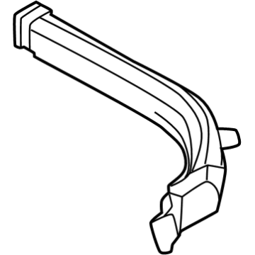 Hyundai 97390-PI000 HOSE ASSY-SIDE DEFROSTER,RH 97390-PI000 Hyundai HOSE ASSY-SIDE DEFROSTER,RH Illustration 1 of 1